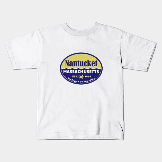 Nantucket Massachusetts MA Kids T-Shirt by DD2019
